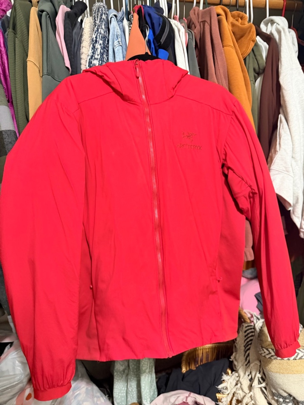 Arc'teryx Bright Red Hooded Jacket
